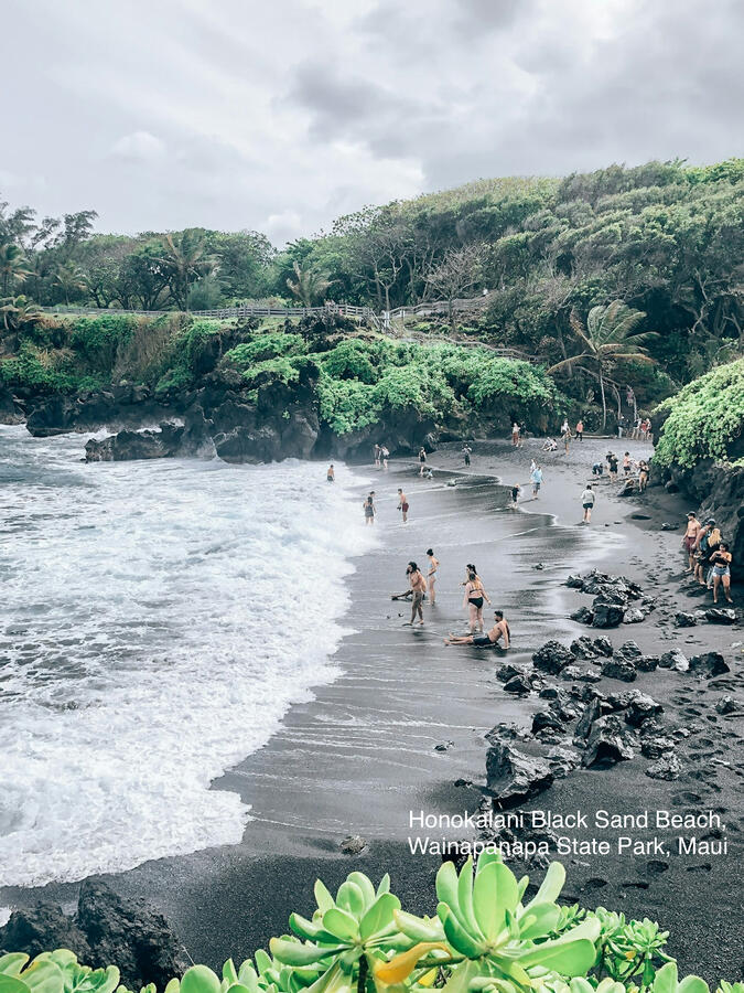Black Sand Beach, Wai’anapanapa State Park, Maui