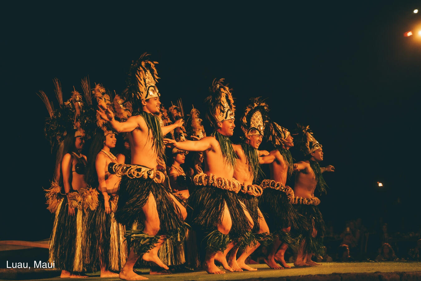 Traditional Hawaiian luau performance in Hawaii