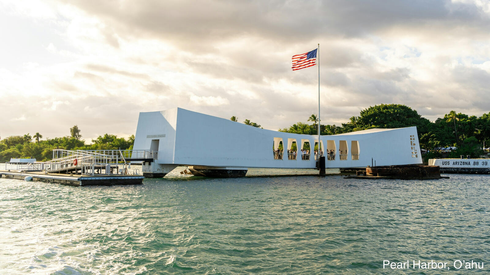USS Arizona Memorial at Pearl Harbor Oahu Hawaii
