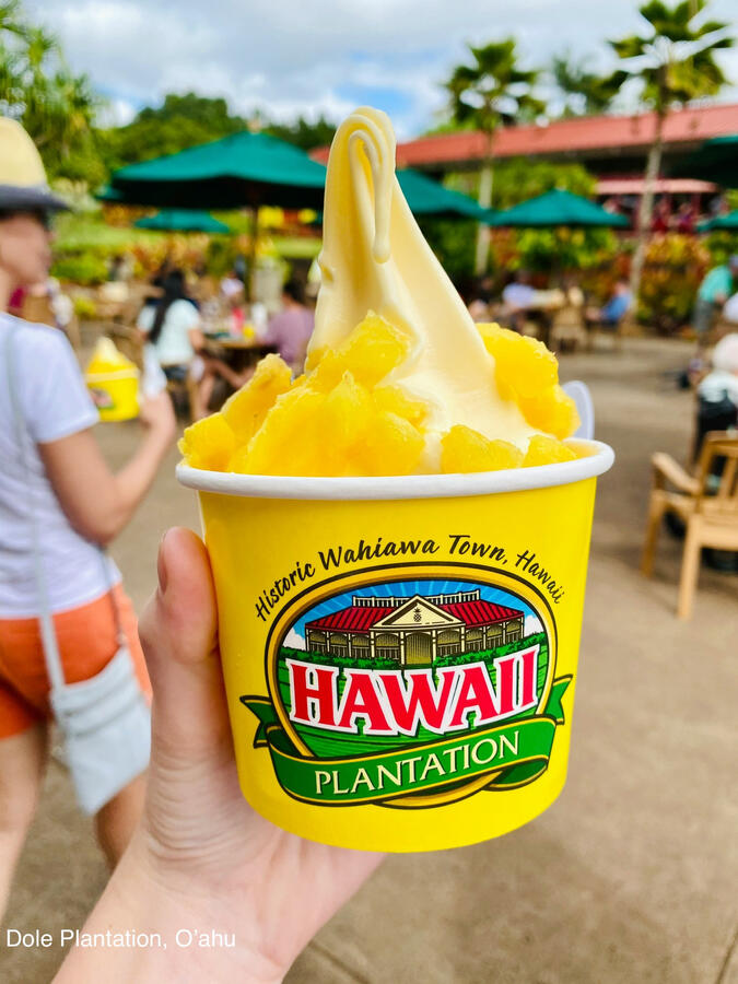 Dole Whip at Dole Plantation on O’ahu Hawaii